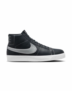 Flyknit Nike Running Shoes Nike Zoom Blazer Mid MS QS - Blackened Blue / Wolf Grey