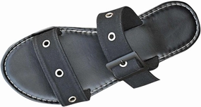 Sr Flip-flop Wide Width Sandals for Women Casual Dressy Flats Slides Adjustable Buckle Straps Slip On Beach Slippers for Summer