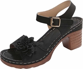 Flip Flops Flip Flops Women Chunky Platform Heels Casual Adjustable Ankle Strap Open Toe Heel Strappy Sandals Party Dressy Shoes Sandals