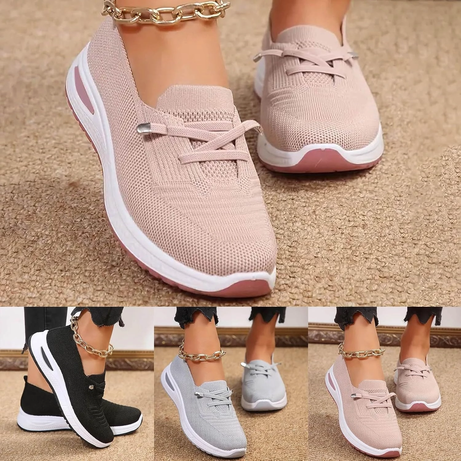 Volleyball Shoe Stores Women Comfy Orthopedic Walking Shoes, 2025 New Wide Width Orthopedic Shoes Non Slip Lightweight Breathable Slip On Arch Support Non-Slip Sneakers