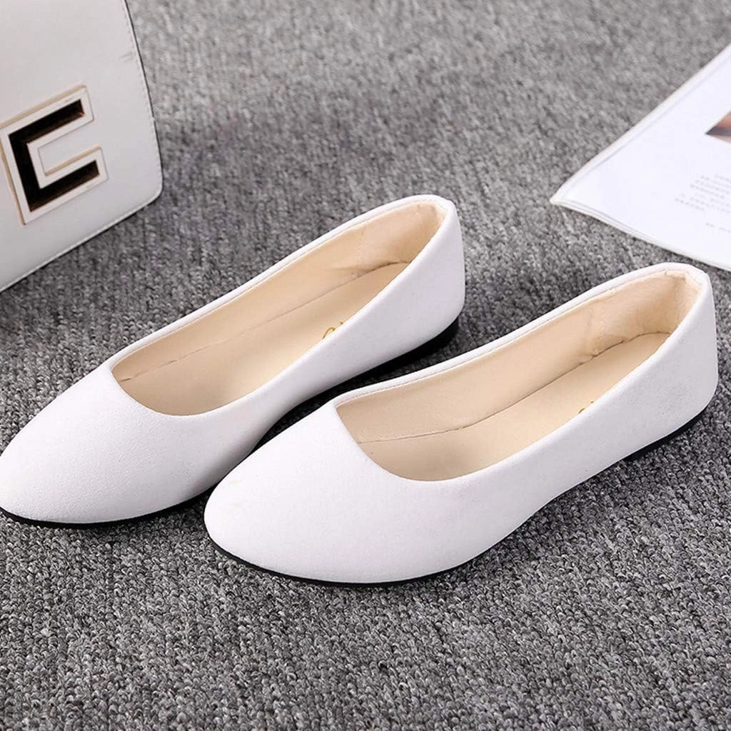 Badminton Shoes Wide Women Girls Solid Big Size Slip On Flat Shallow Comfort Casual Single Shoes Casual Outdoor Shoes