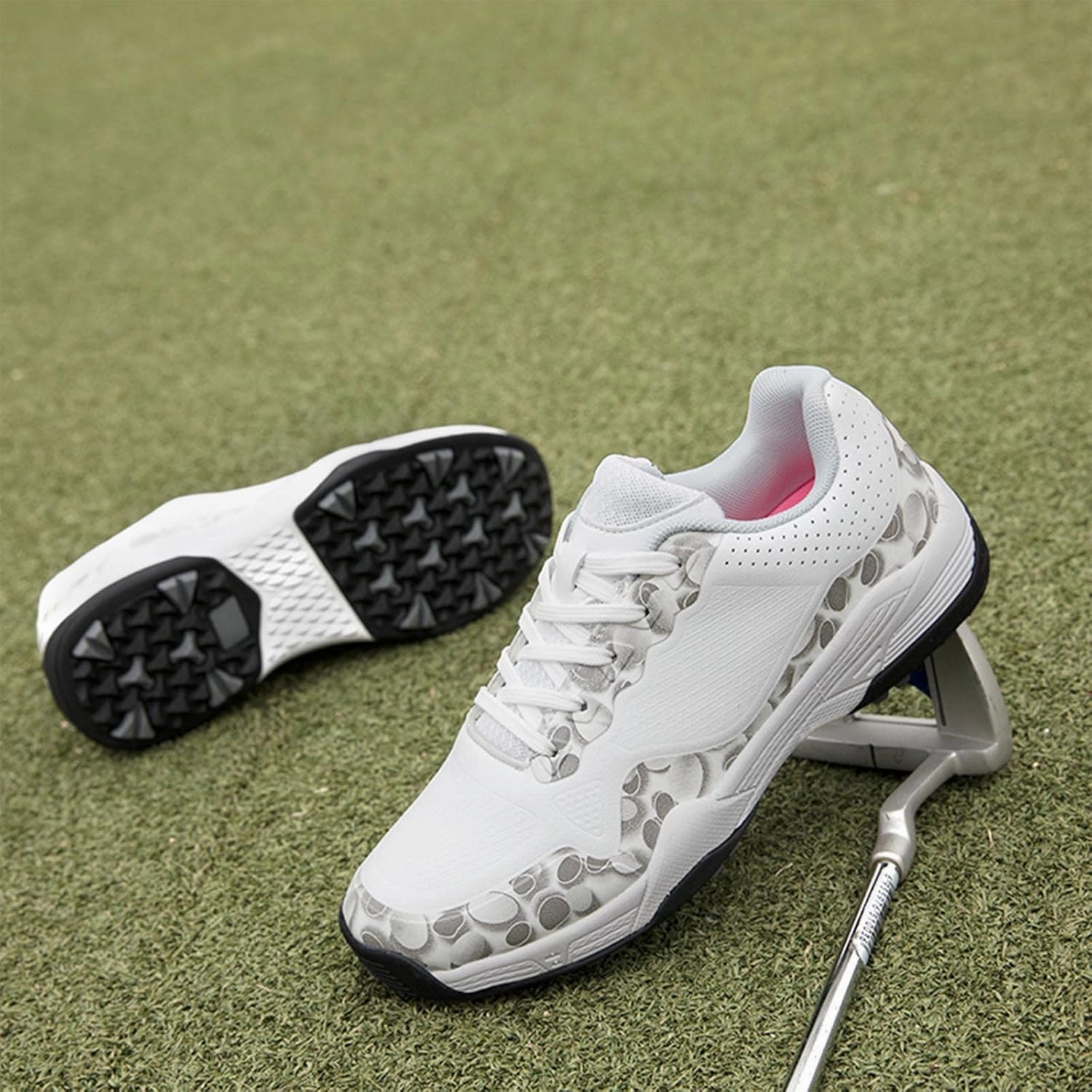 Women Golf Shoes Breathable Golf Shoes Women Spikeless Golf Training Sport Sneakers Best Training Shoes For Flat Feet