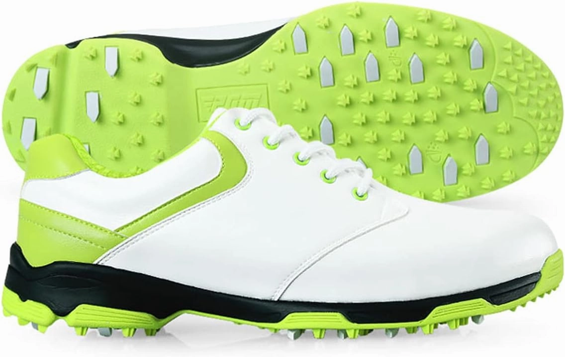 Women Golf Shoes, Ladies Spikeless Golf Training Sneakers Outdoor Waterproof Golfing Trainers Phenom Suede Training Shoes