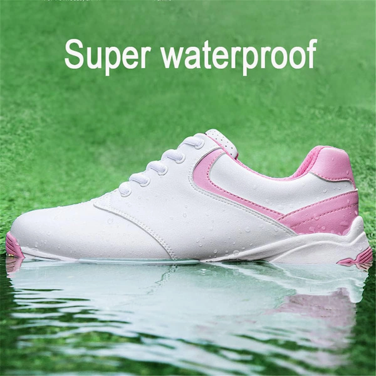 Women Golf Shoes, Ladies Spikeless Golf Training Sneakers Outdoor Waterproof Golfing Trainers Asics Gel Intensity Cross Training Shoe