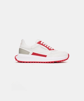 Mc80 Spikeless Golf Shoes Women's Alana - White/Light Grey/Red