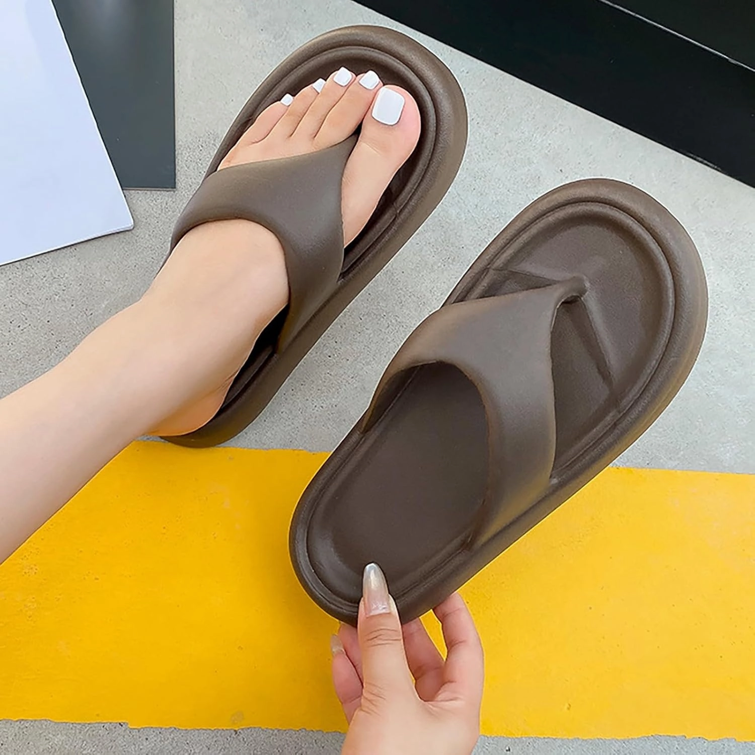 Flip Flops Comfortable Women's Arch Support Soft Cushion Flip Flops Thong Sandals Women's Fenner Nerice Flip Flop