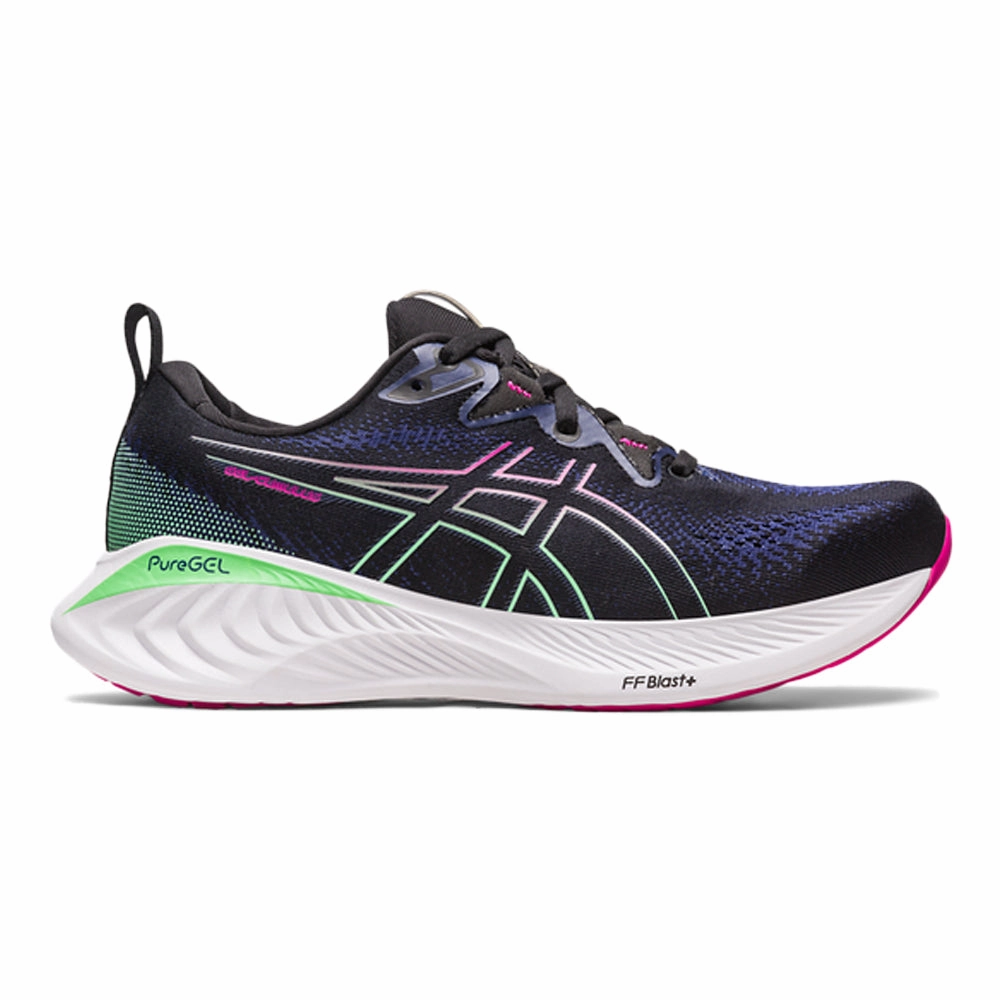 Women's Asics Gel-Cumulus 25, Black/Pink Rave, 6 B Medium Most Durable Asics Shoes