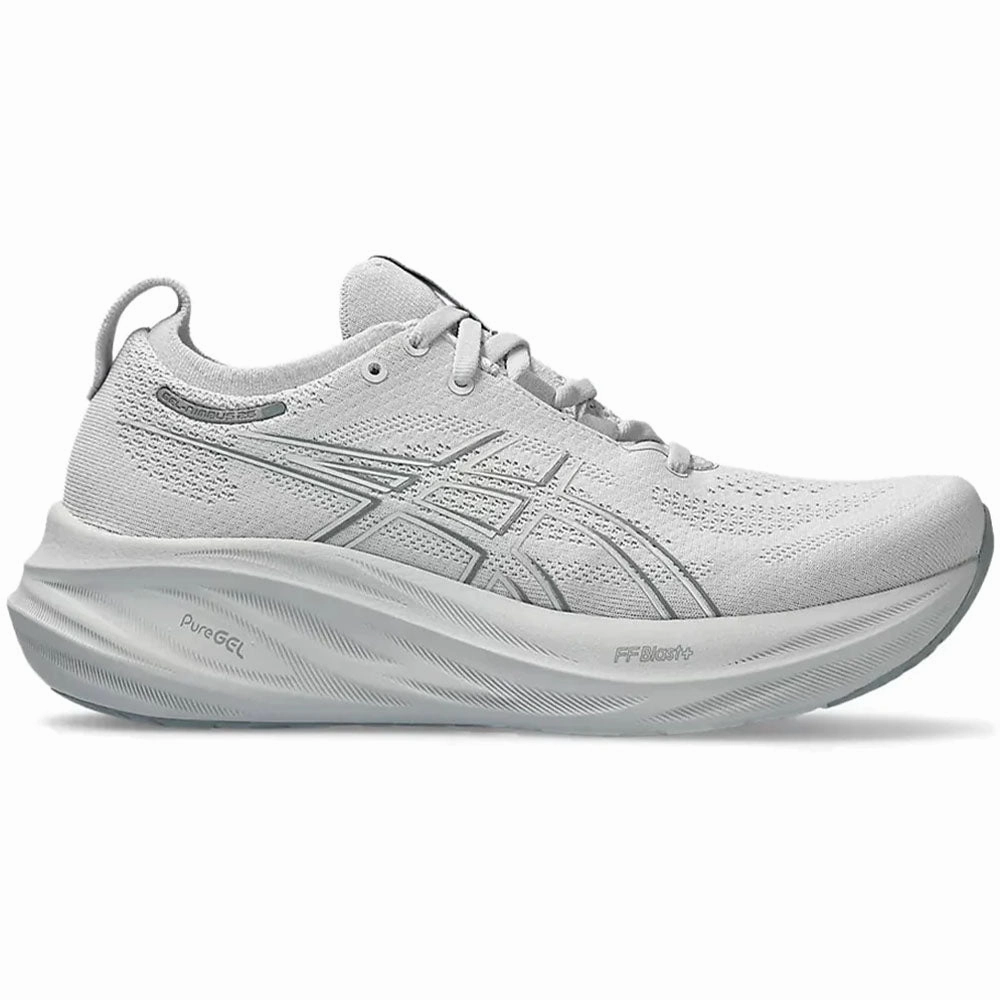 Women's Asics Gel-Nimbus 26, Concrete/Pure Silver, 12 B Medium Custom Asics Volleyball Shoes