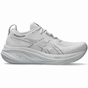 Women's Asics Gel-Nimbus 26, Concrete/Pure Silver, 12 B Medium Asics Batting Shoes