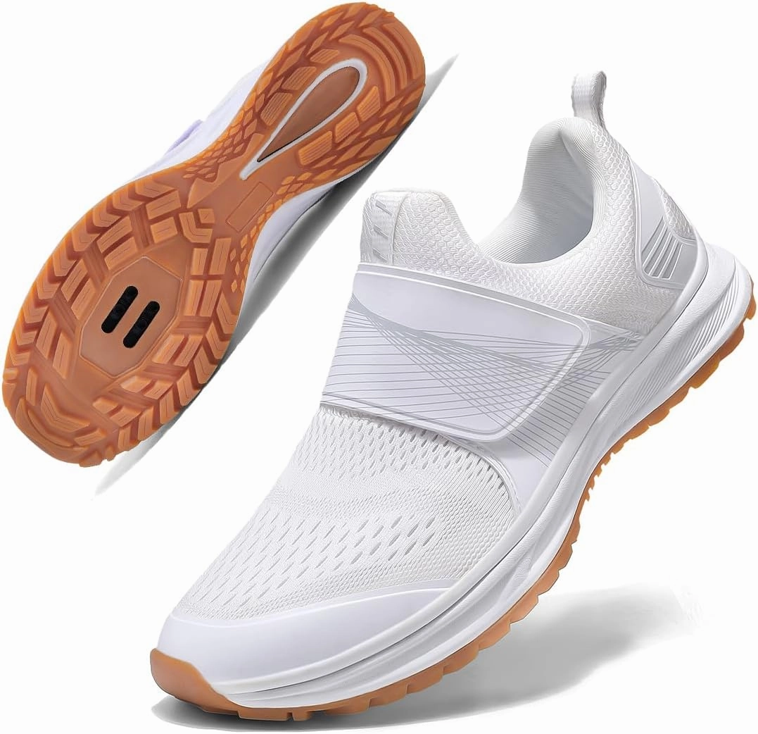 Pro Cycling Shoes Women's Cycling Shoes for Indoor Cycling, Breathable Mesh Upper Indoor Bike Shoes with SPD Cleats - Lightweight Secure Fit for Spin Classes