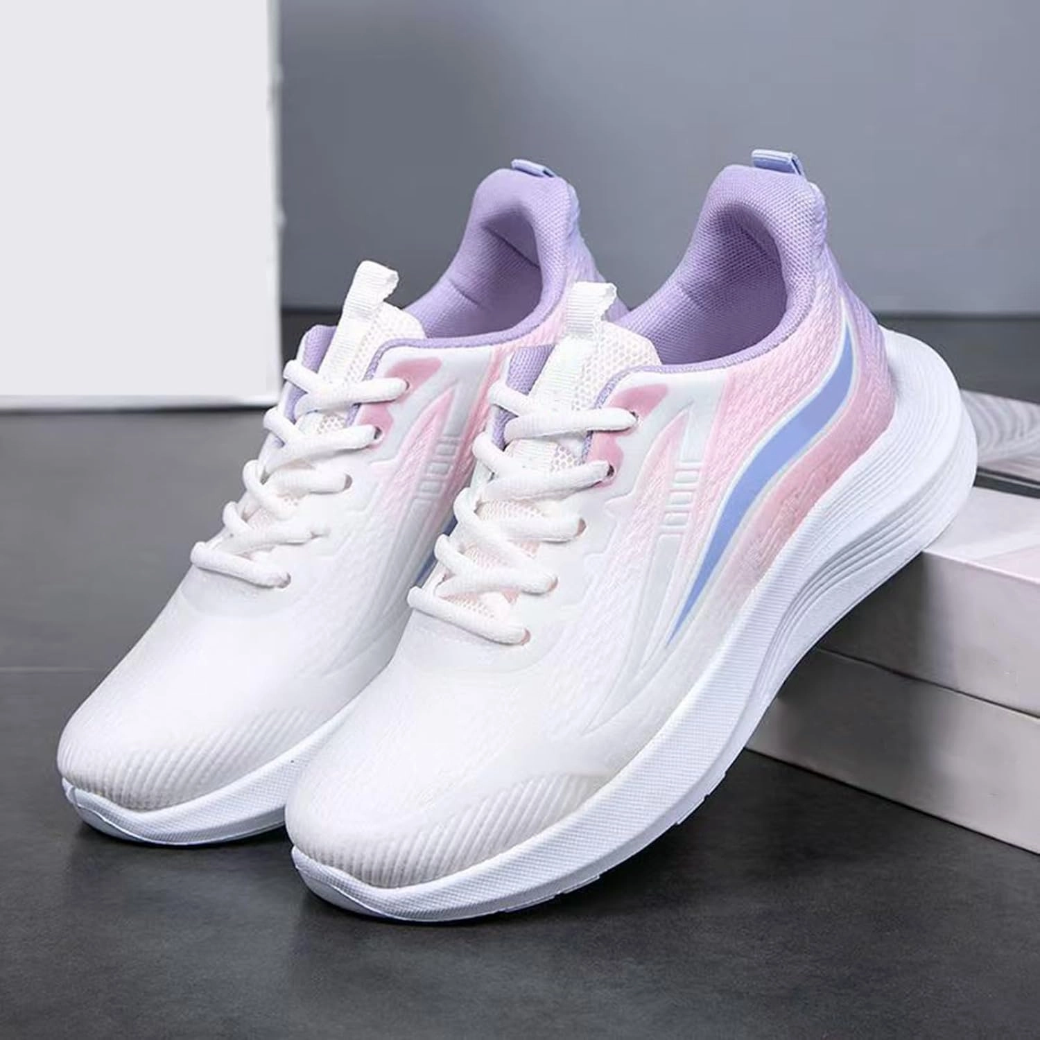 Women's Walking Shoes Lace Up Low Top Sneaker Comfortable Running Tennis Athletic Gym Workout Cross Training Sneakers Ryka Training Shoe
