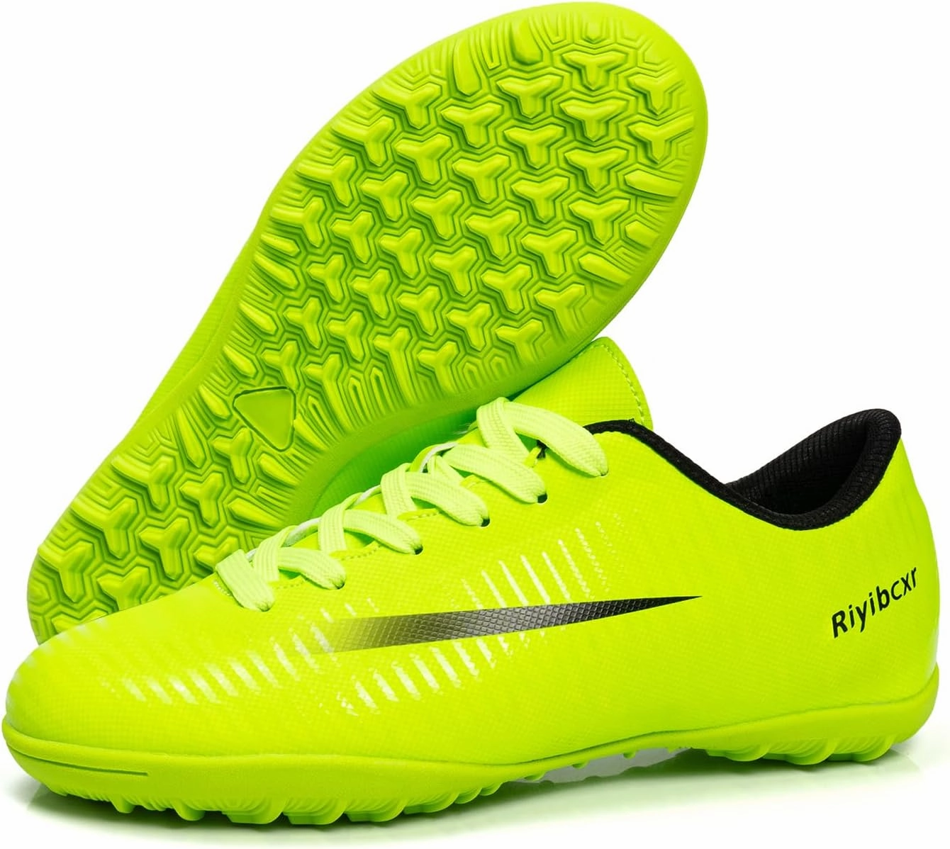 Women Soccer Cleats Lace-Up Turf Football Shoes Indoor Outdoor Low-Top Fustal Soccer Training Shoes Cleats