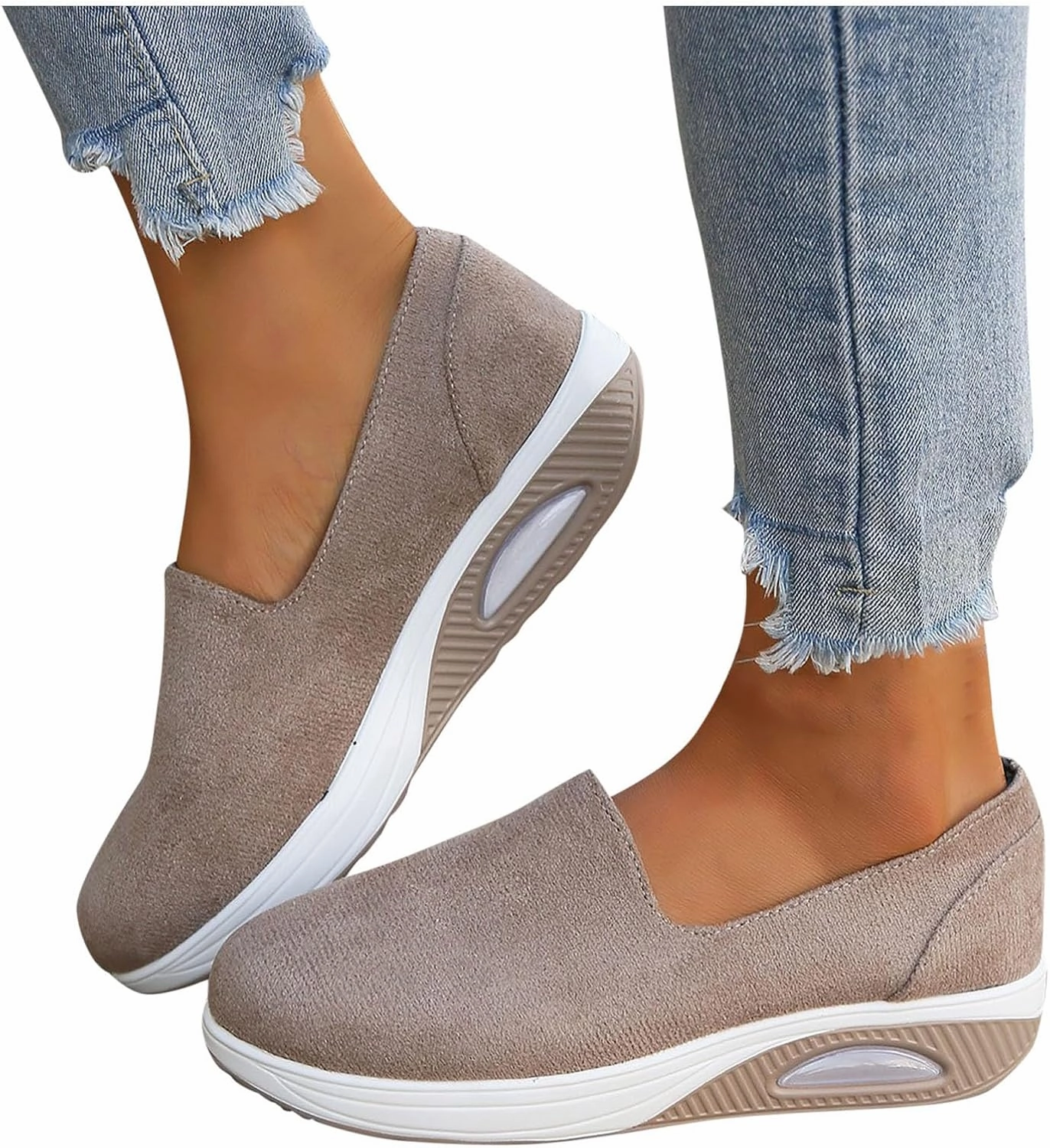 Women Walking Shoes with Arch Support Orthopedic Shoes for Women Sneakers for Women Running Shoes Slip On Casual Shoes Comfortable Fashion Tennis Shoes Mesh Lightweight Sneaker for Work Ankle Tennis Shoes