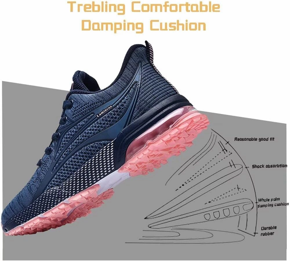 Badminton Shoes India Womens Air Running Shoes Non Slip Tennis Walking Shoes Women Mesh Cushion Sneakers for Gym Workout Sports