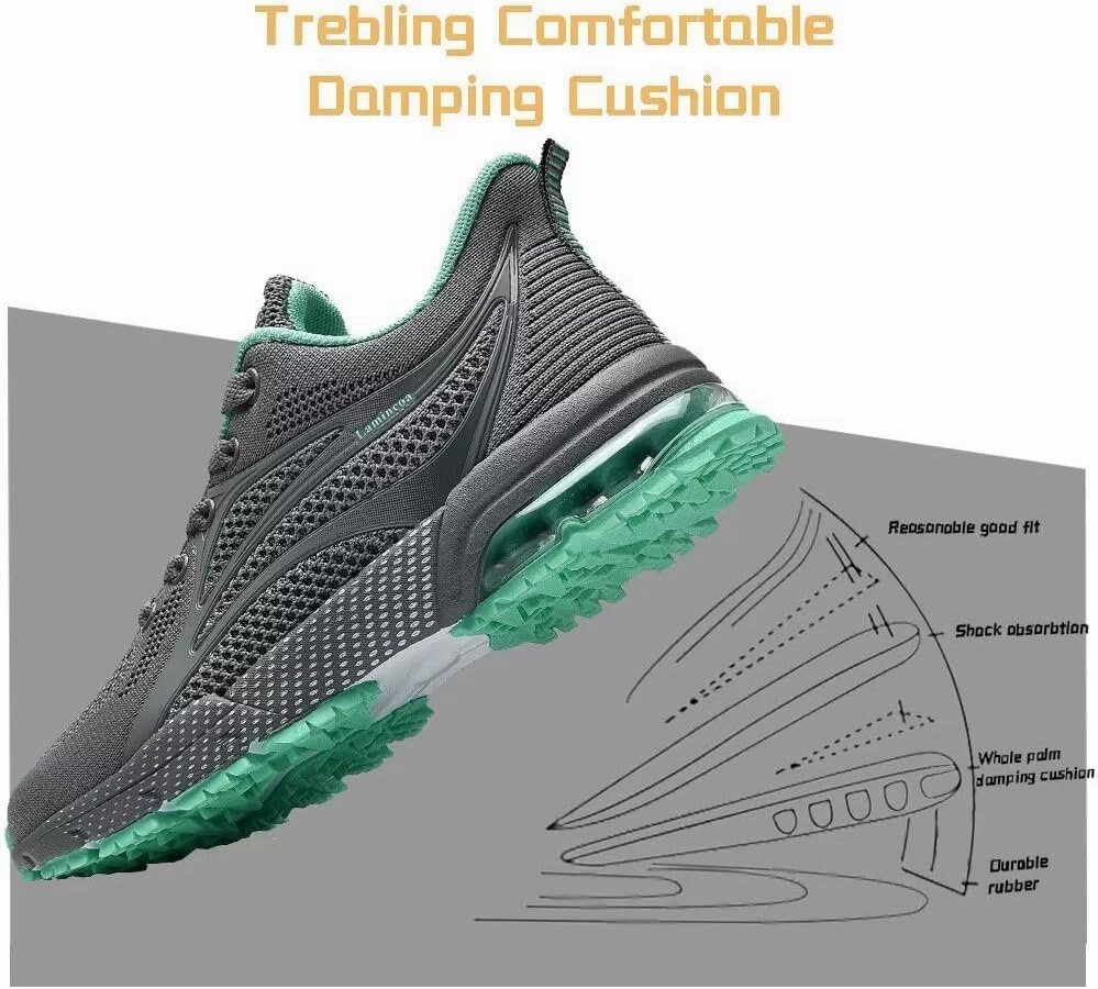 Badminton Shoes Offer Womens Air Running Shoes Non Slip Tennis Walking Shoes Women Mesh Cushion Sneakers for Gym Workout Sports