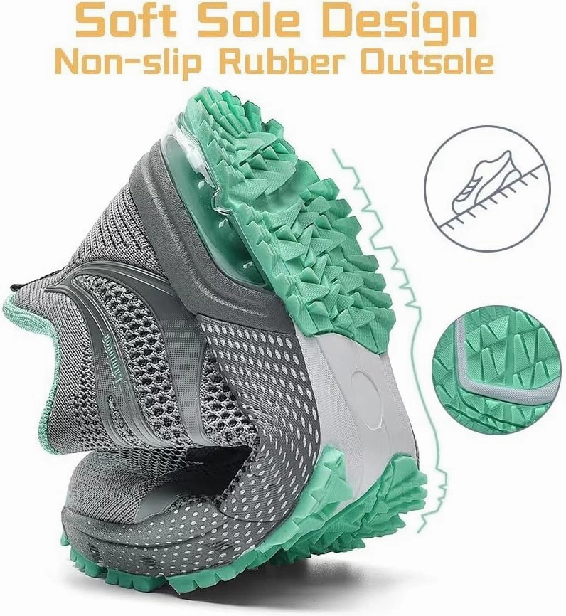 Tenaz Badminton Shoes Womens Air Running Shoes Non Slip Tennis Walking Shoes Women Mesh Cushion Sneakers for Gym Workout Sports