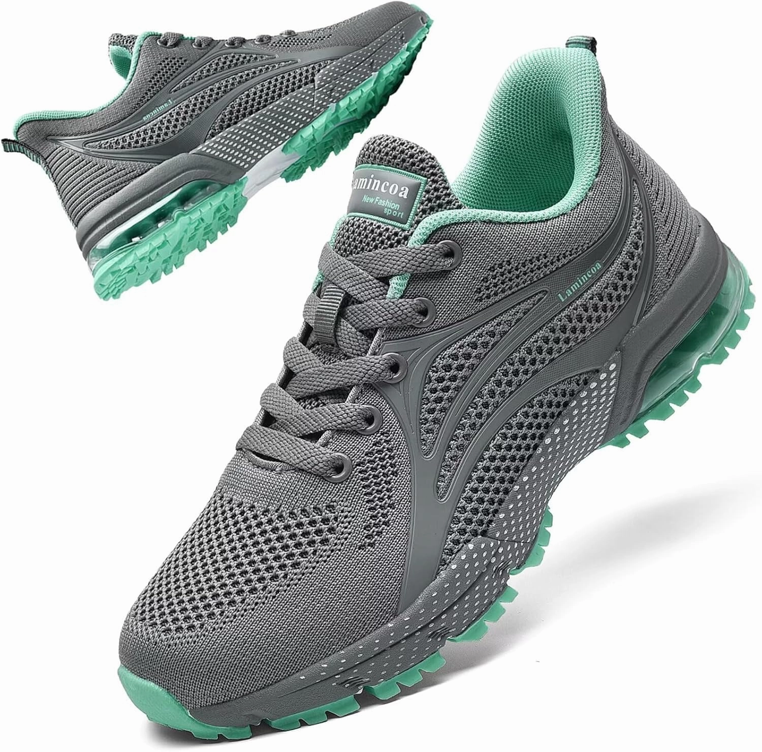 Badminton Shoes Sole Material Womens Air Running Shoes Non Slip Tennis Walking Shoes Women Mesh Cushion Sneakers for Gym Workout Sports
