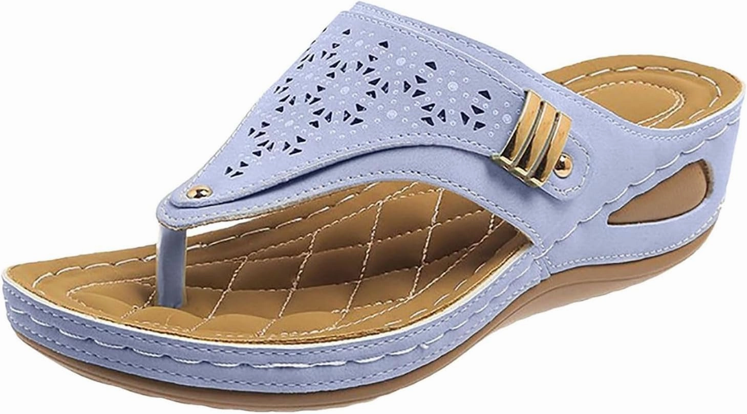 Best Shoes For Playing Tennis Womens Orthopedic Sandals Arch Support Wedg Sandals Summer Dressy Platform Flip Flops Arch Support Silppers Comfortable Slip on Sandal Summer Flat Open Toe Shoes