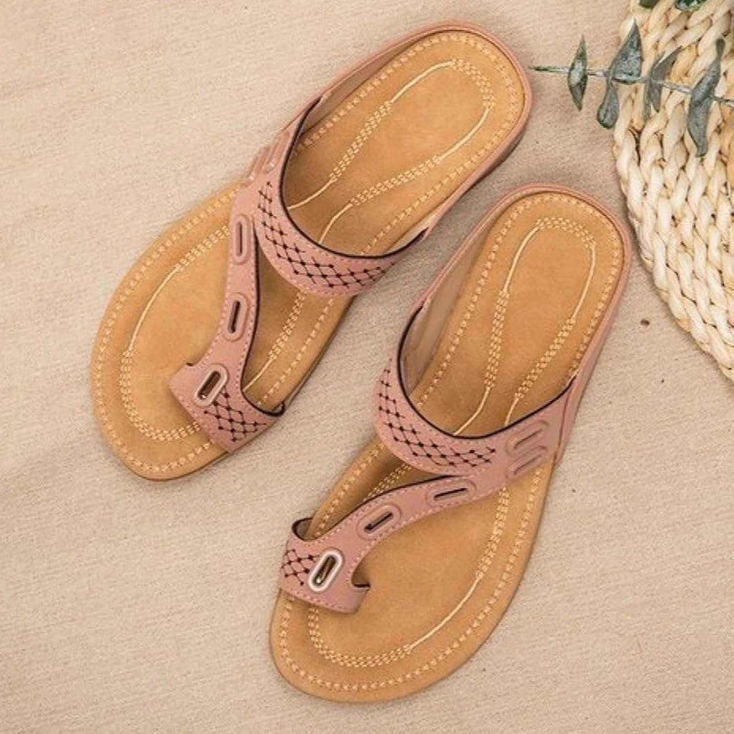 Bling Wedge Flip Flops Womens Summer Flip Flops Casual Walking Wedges Platform Recovery Flipflops Pillow Soft Summer Beach Shoes