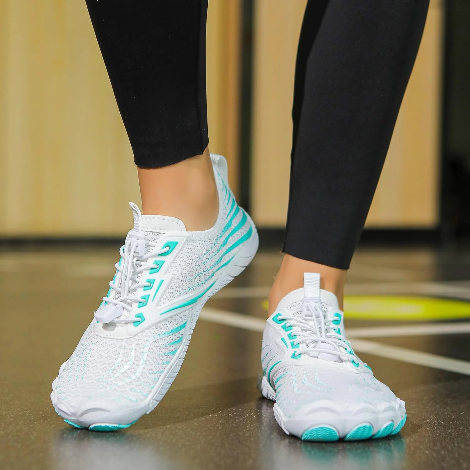 Barefoot Tennis Shoes Womens Walking Shoes Non Slip Running Fashion Athletic Sneakers Breathable Lightweight Fashion Shoes Work Gym Tennis Athletic Sports Comfort Shoe Orthopedic Summer Mesh Sneakers