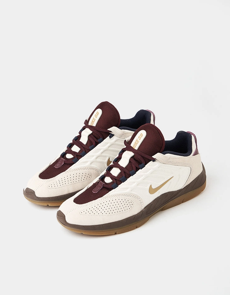 Fashion Sneaker Nike Shoes Nike SB Vertebrae Skate Shoes - Phantom/Parachute Beige-Burgundy Crush