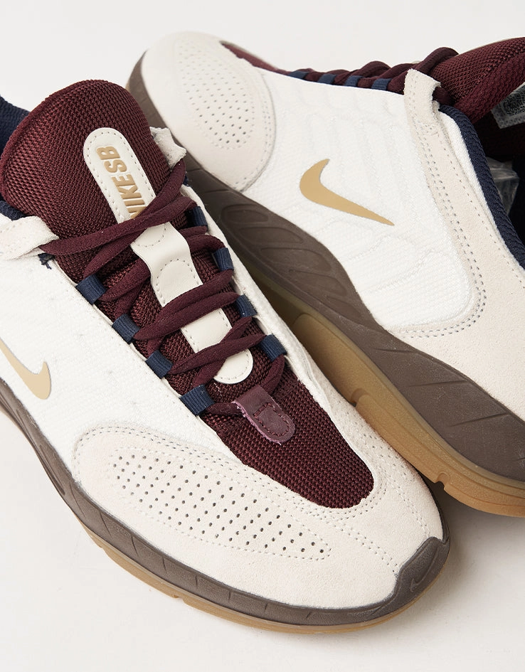 Off White X Nike Shoes Nike SB Vertebrae Skate Shoes - Phantom/Parachute Beige-Burgundy Crush
