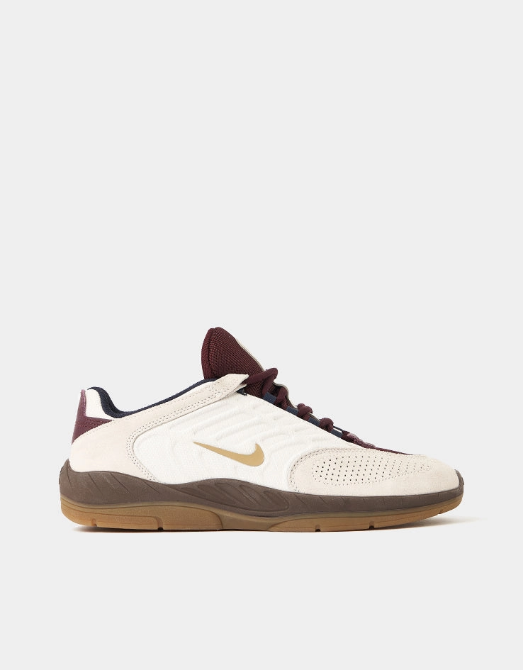 Nike Free Run Custom Shoes Nike SB Vertebrae Skate Shoes - Phantom/Parachute Beige-Burgundy Crush