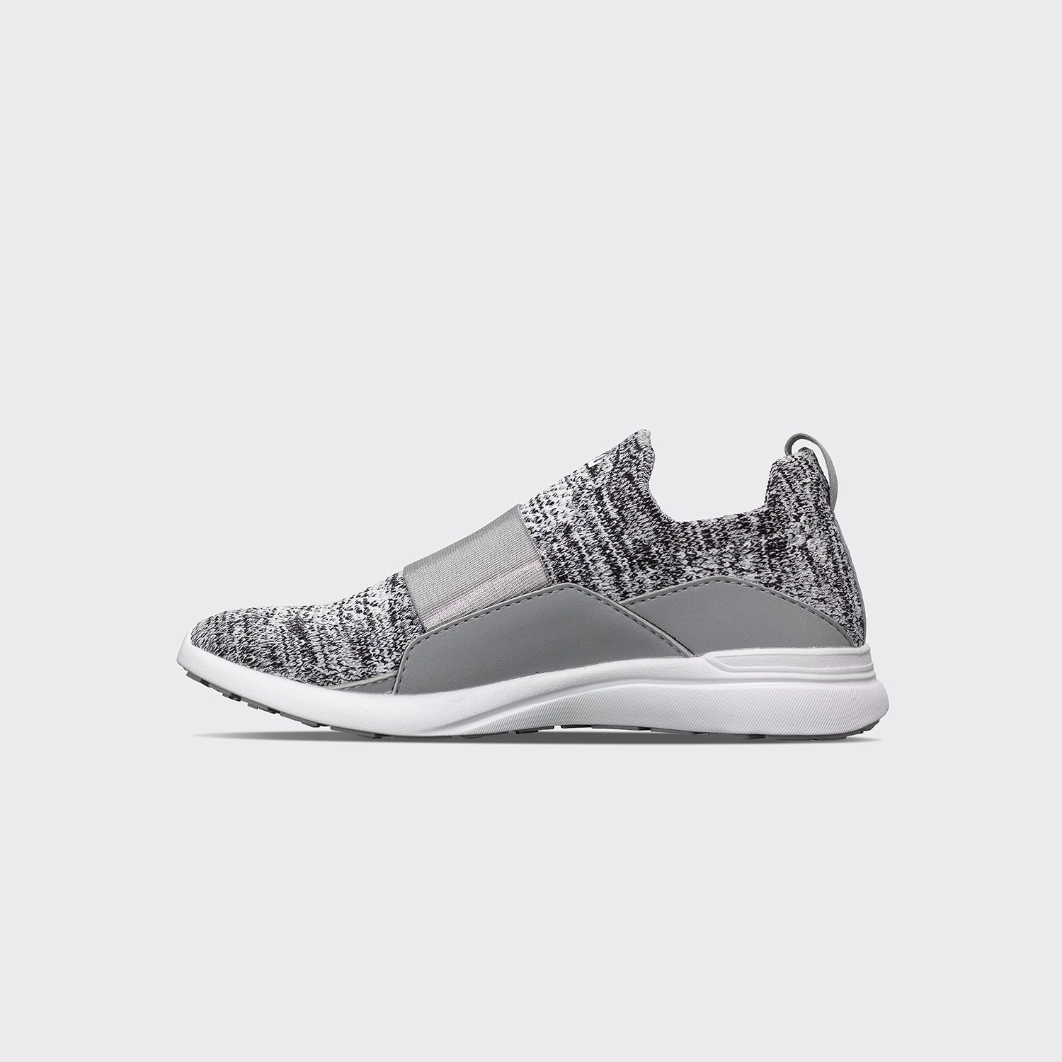 Youth's TechLoom Bliss Heather Grey / White Shoes That Run Narrow