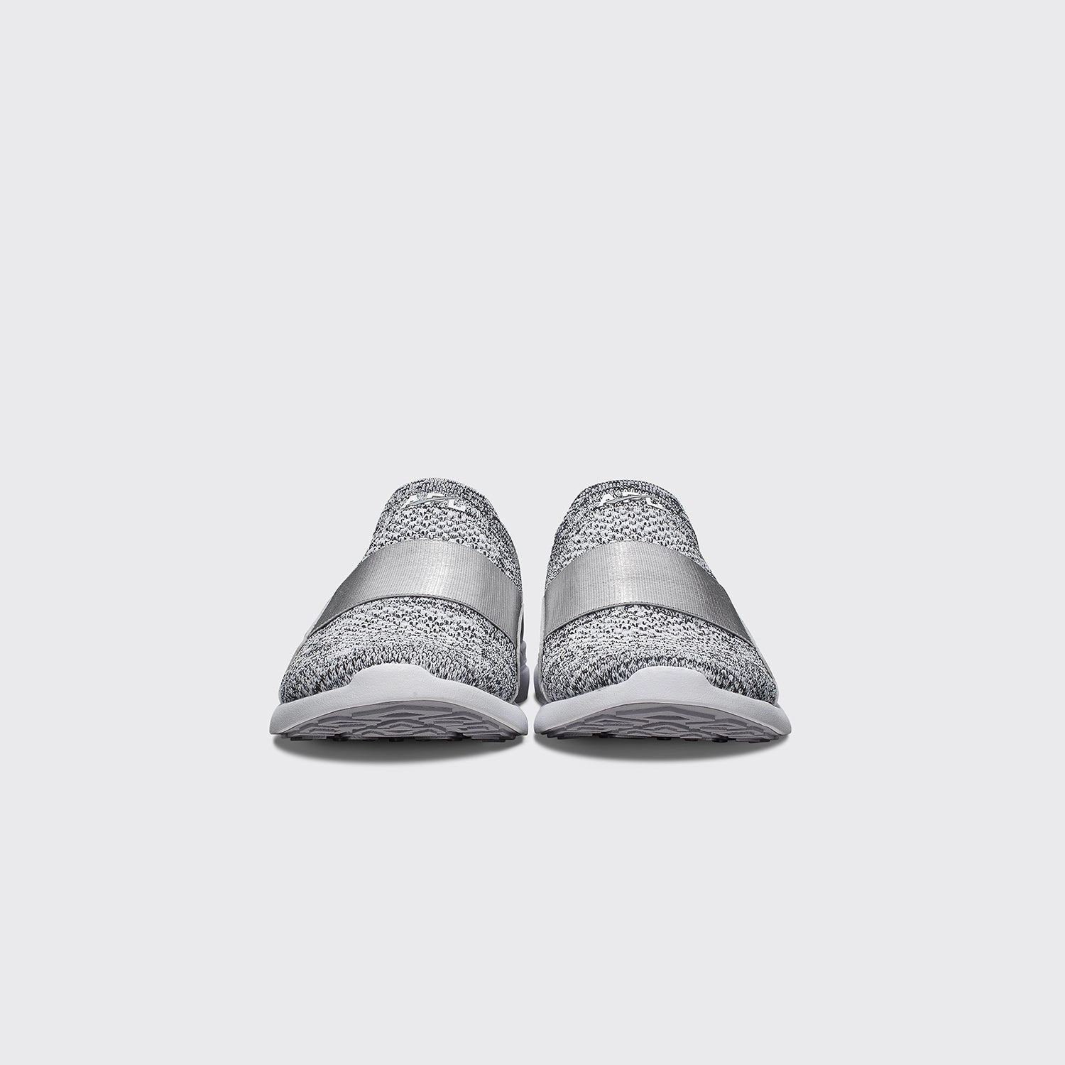 Youth's TechLoom Bliss Heather Grey / White Running Shoes Vapormax