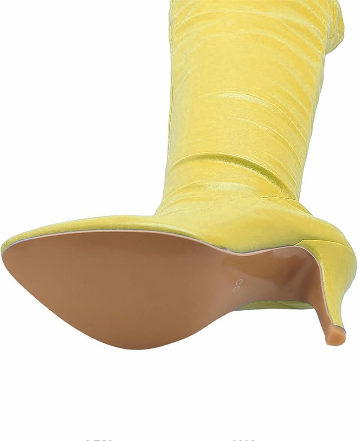 ZDLJYL Women's Thigh High Boots Over The Knee Boot Shoes Autumn Winter Stretch Pointed Toe Stiletto High-Heeled Sexy Ladies Boots Arizona Knee High Boots