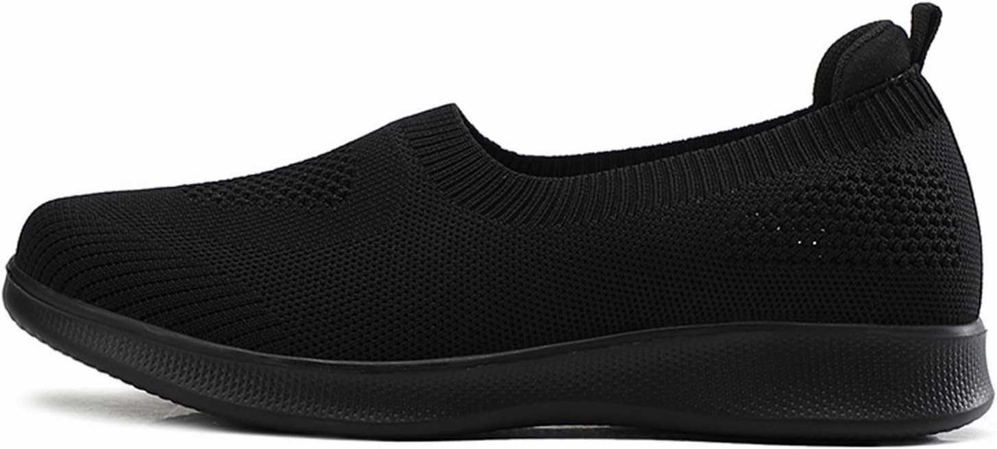 Best Shoes Badminton YUKTOPA Women's Slip On Go Walk Shoes Comfortable Walking Sneakers Casual Mesh Knit Low Wedge Dressy Ballet Shoes Flats Nurse Shoes Zapatos para Mujer